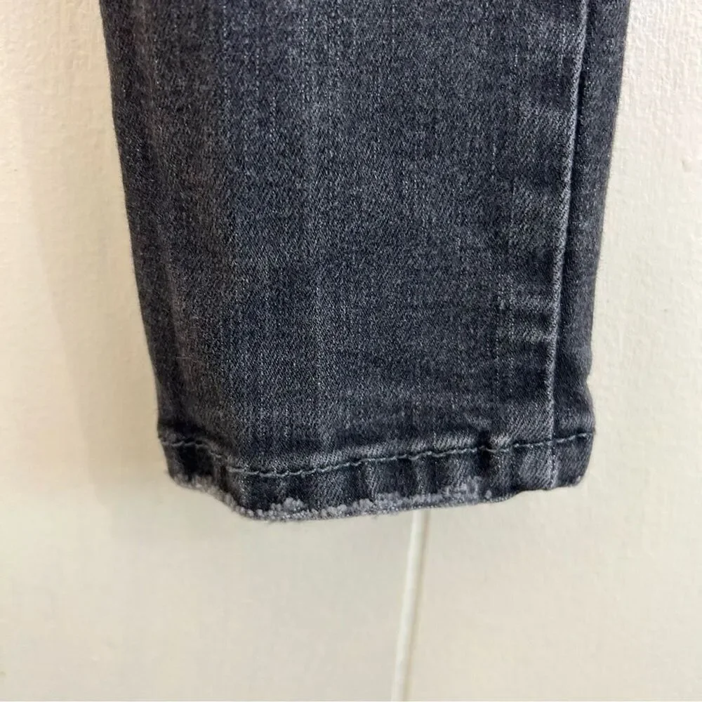 Flying Monkey Skinny Jeans Size 26 Wash Black Denim Distressed Stretch Jeans